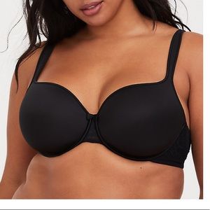 Torrid Blk Microfiber lace sexy full coverage bra